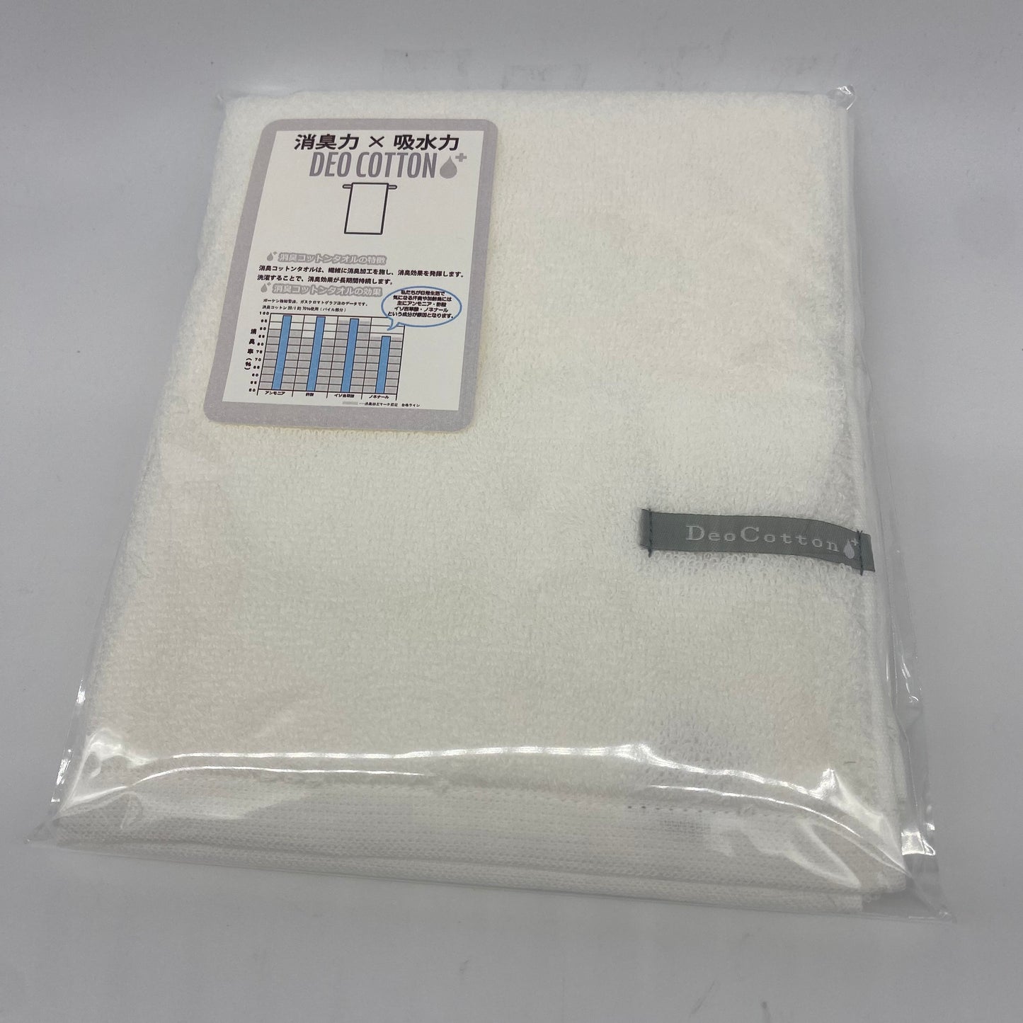 DEO COTTON フェイスタオル｜消臭・綿100％・日本製