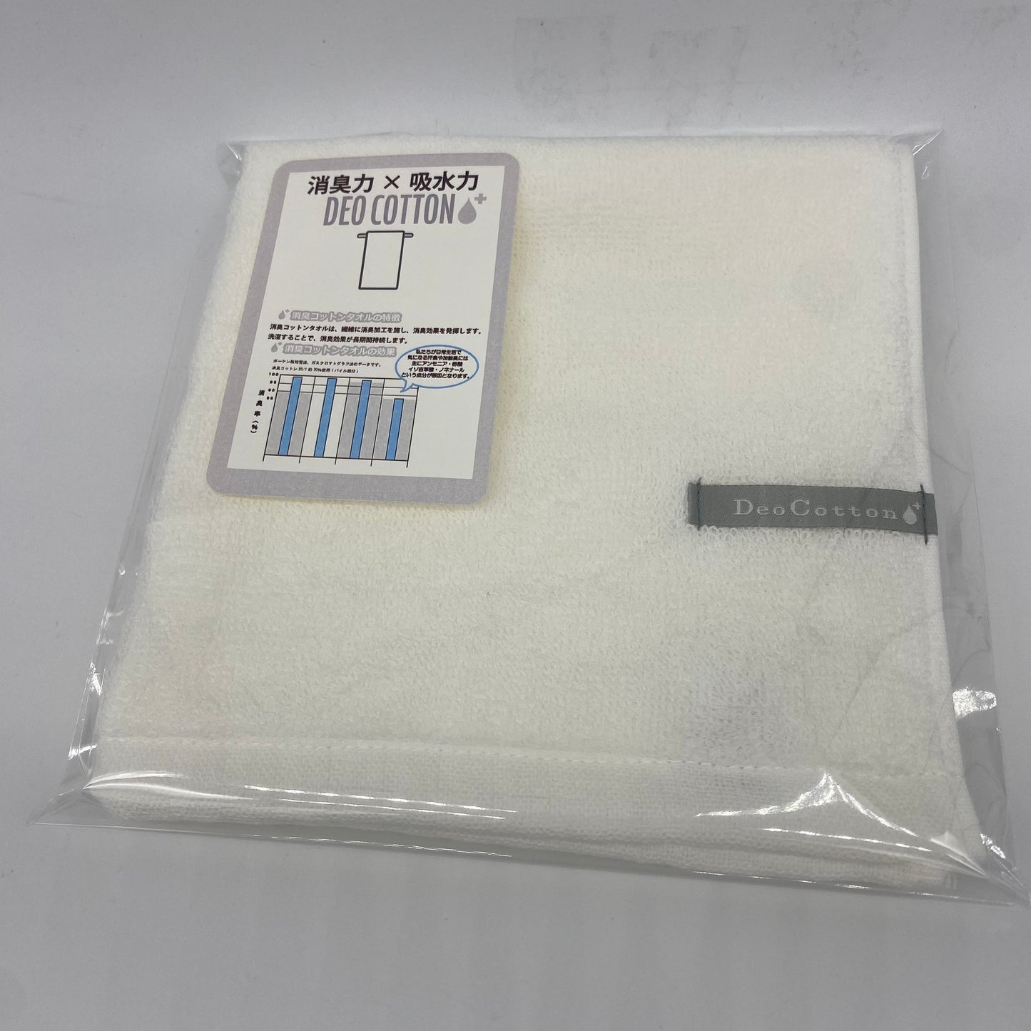 DEO COTTON ハンドタオル｜消臭・綿100％・日本製