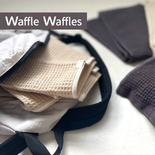 Waffle Waffles　しゃりッフル　スマートロングタオル｜麻・シャリ感・速乾 麻綿混紡ワッフルタオル